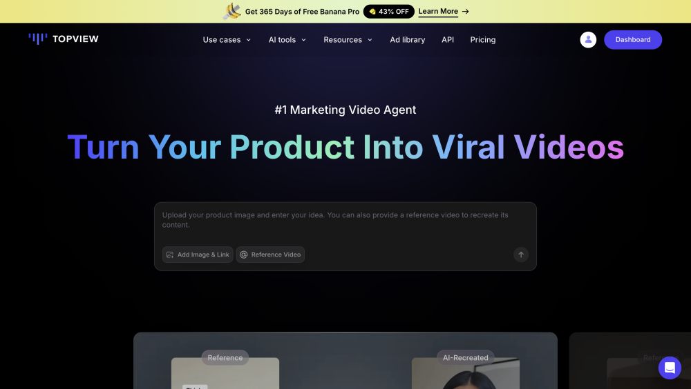 Topview Ai website screenshot