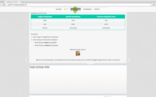 Disgraph website screenshot