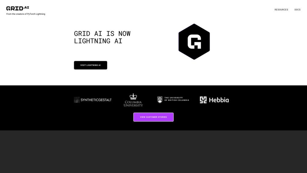 Grid Ai website screenshot