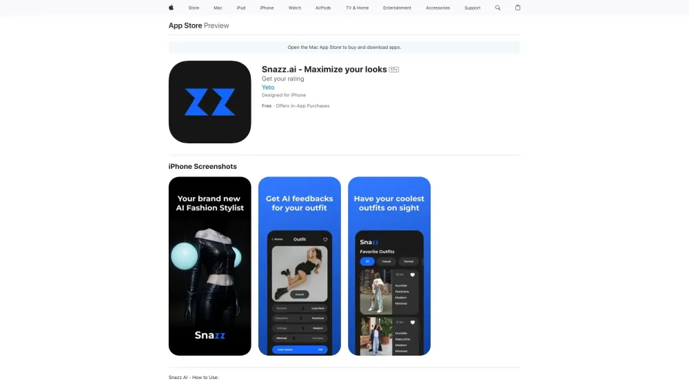 Snazz AI website screenshot