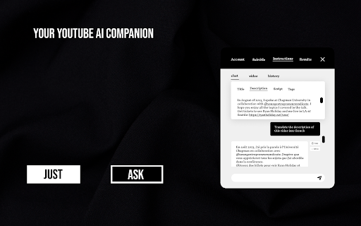 Youtube Scripter website screenshot