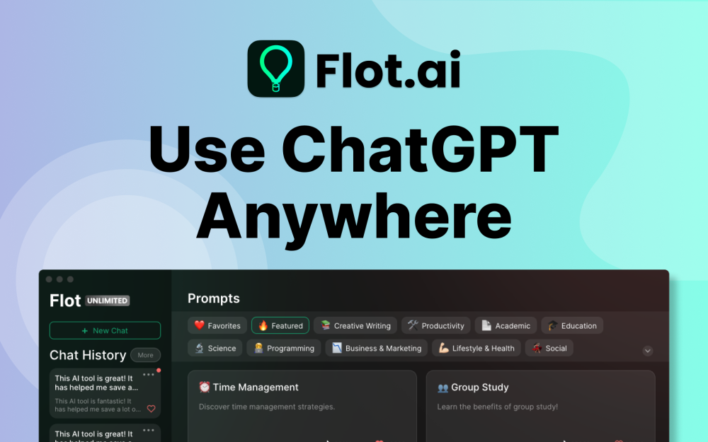 Flot AI website screenshot