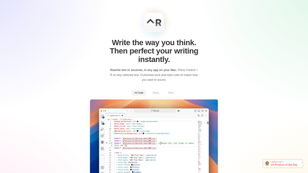 Scraib App website screenshot
