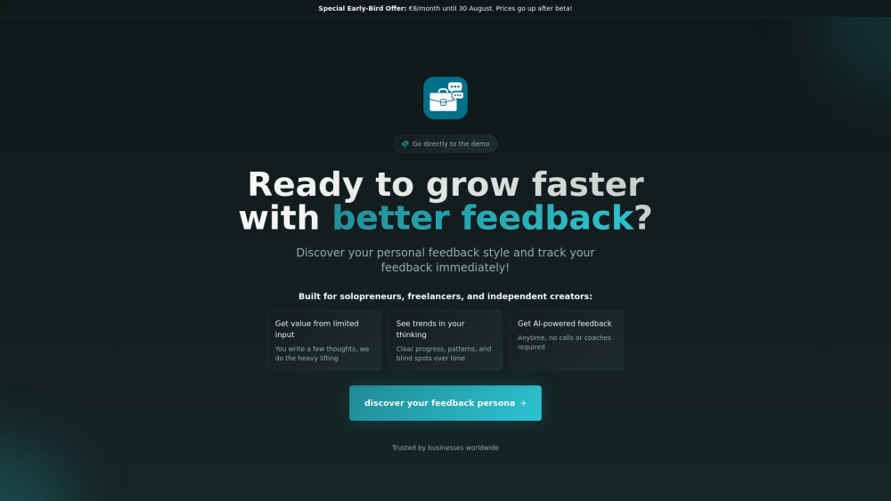 Feedback Kit website screenshot