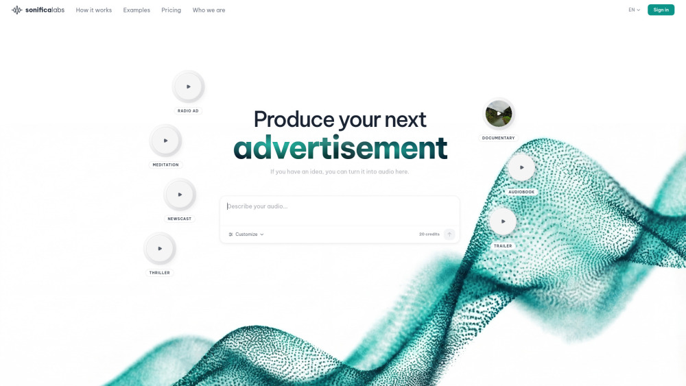 Sonificalabs website screenshot