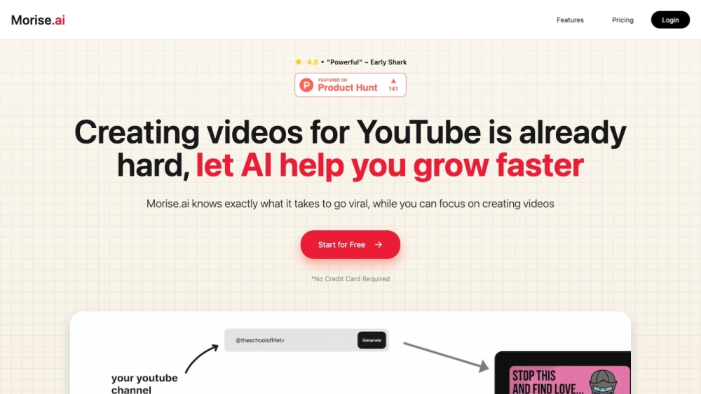 Morise Ai website screenshot