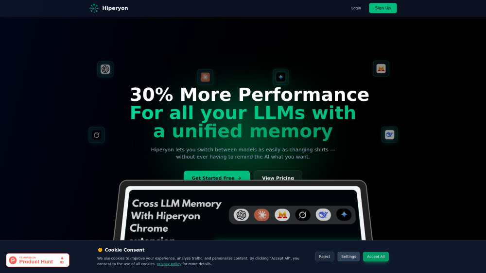 Hiperyon website screenshot