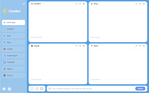ChatBot AI Assistant website screenshot