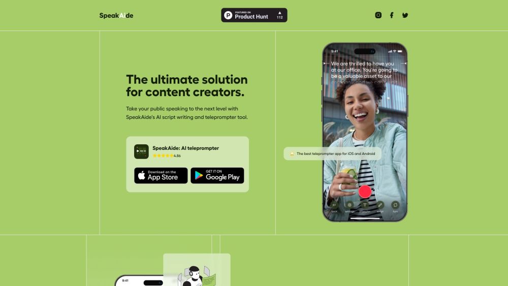 SpeakAide website screenshot