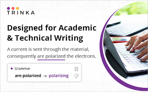 Trinka Ai For Chrome website screenshot
