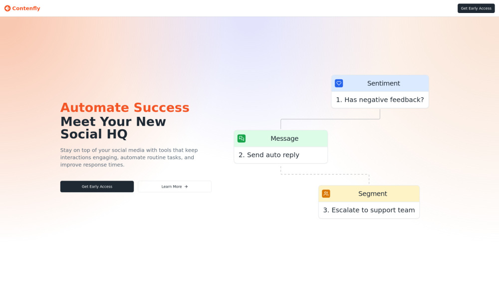 Contenfly website screenshot