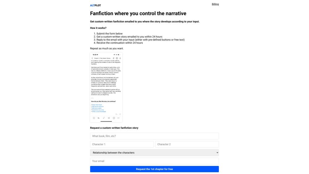 AltPlot website screenshot