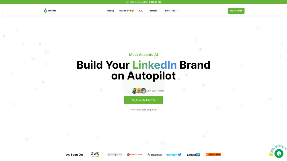Accento website screenshot
