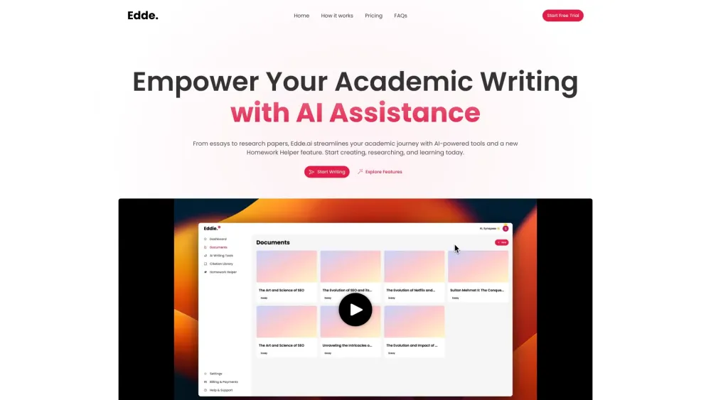 Edde Ai website screenshot