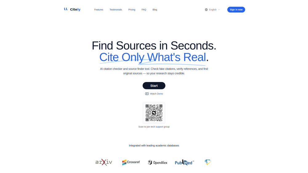 Citely website screenshot
