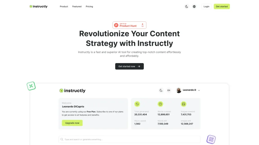 Instructly website screenshot