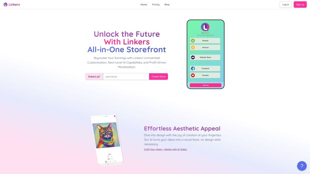 Linkers website screenshot