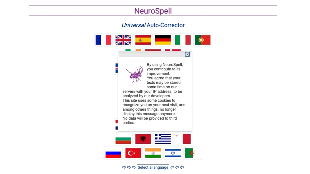 Neurospell website screenshot
