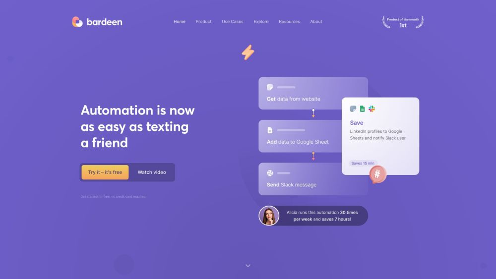 Bardeen website screenshot