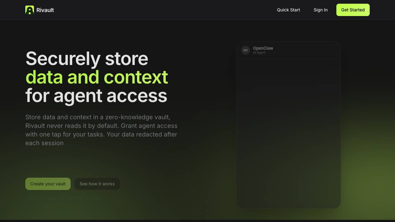 Rivault website screenshot