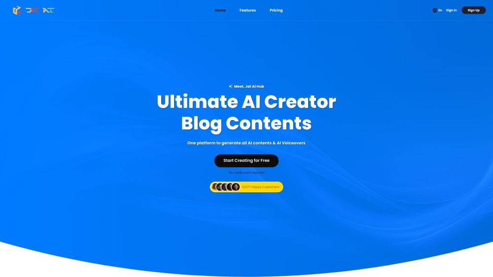 Jat Ai Hub website screenshot