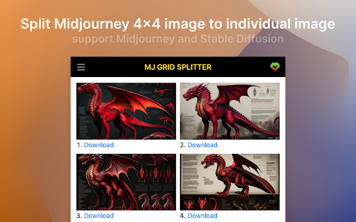 Image Splitter AI website screenshot