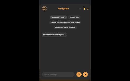 Workplete Multiactionagent website screenshot