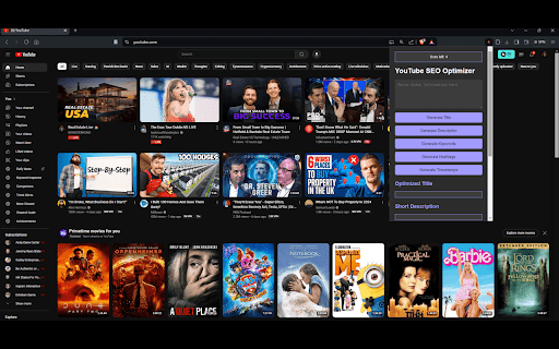 Youtube Seo Optimizer website screenshot
