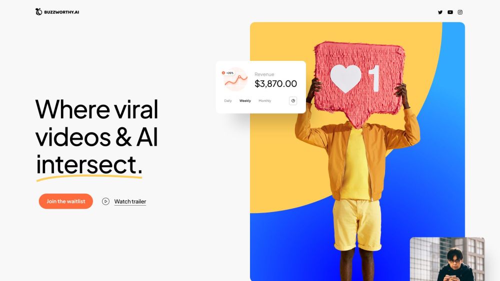 Buzzworthy Ai website screenshot