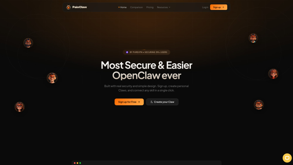 Paioclaw website screenshot