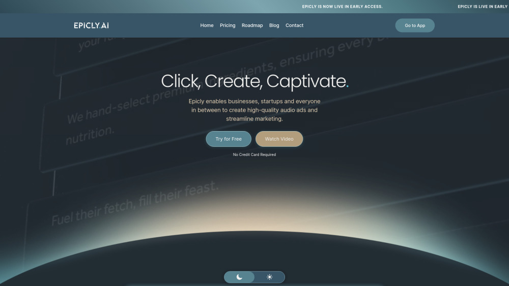 Epicly Ai website screenshot