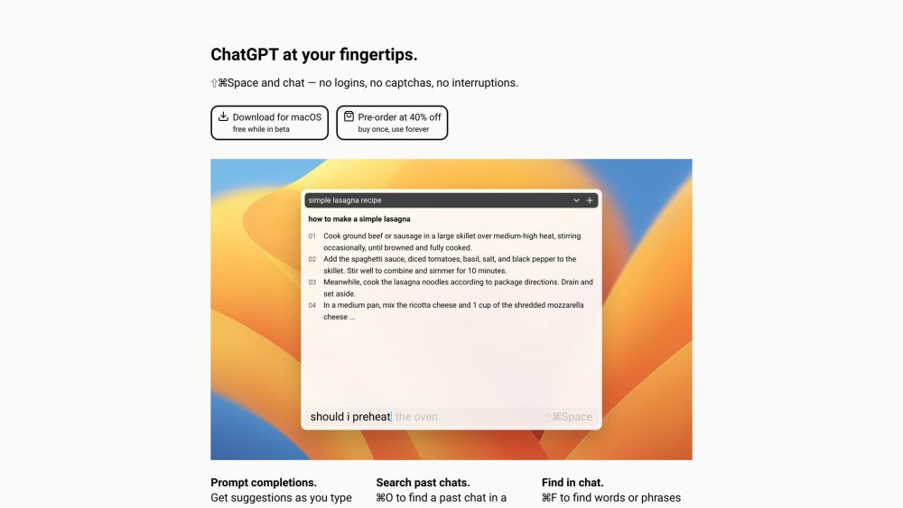 IntelliBar website screenshot