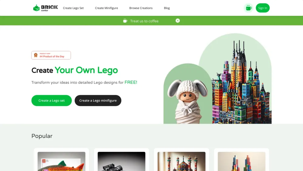 Brickcenter website screenshot