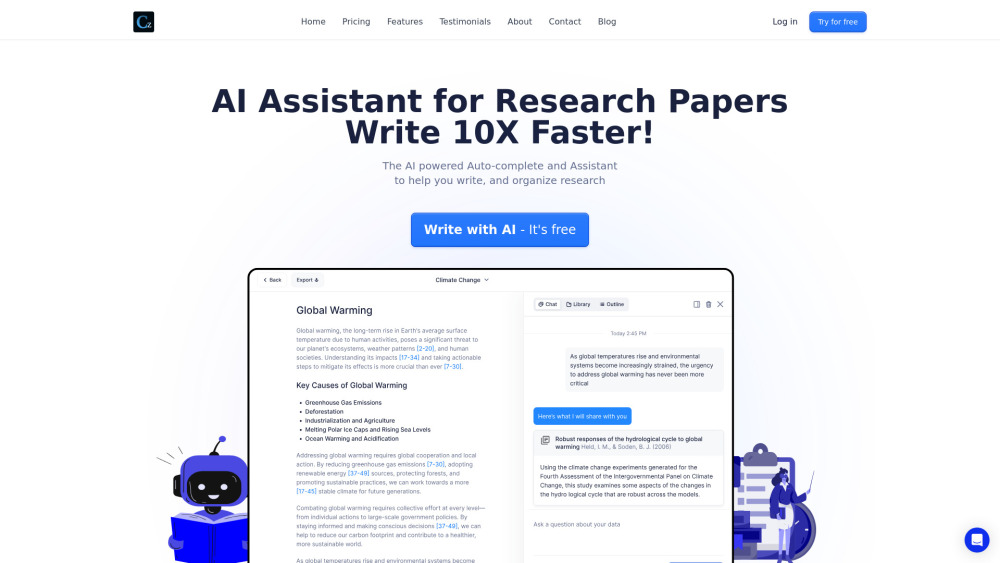 Citez Ai website screenshot
