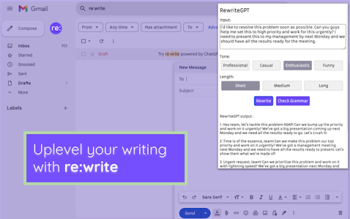 re:write website screenshot