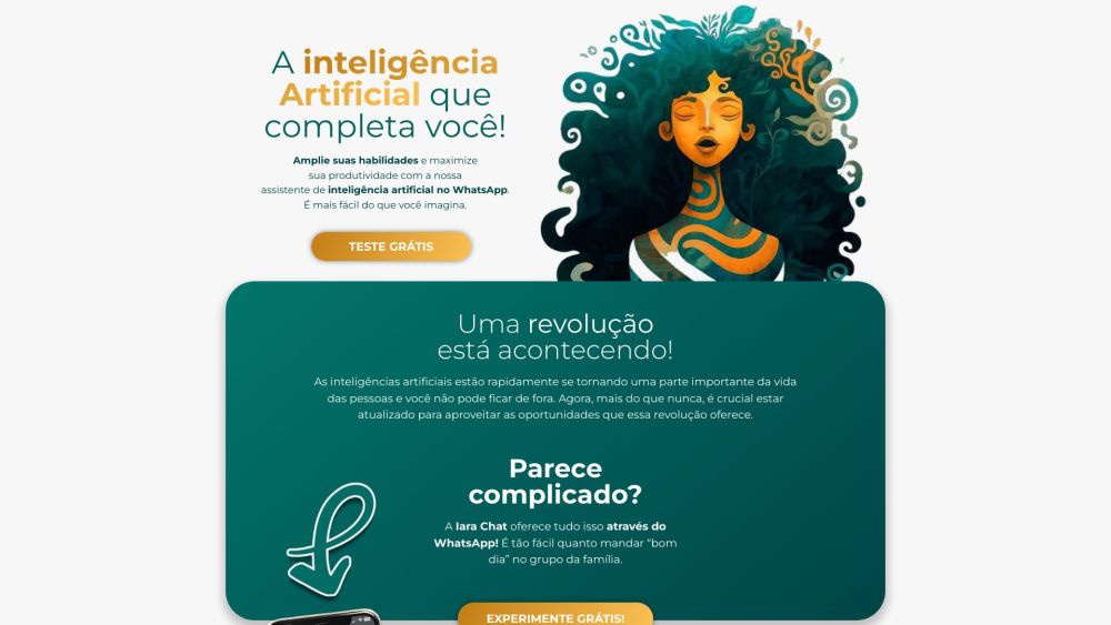 Iara Chat website screenshot