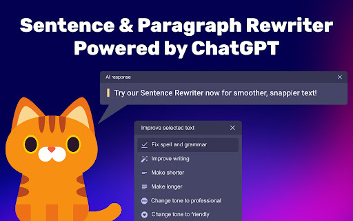 Sentence Rewriter website screenshot
