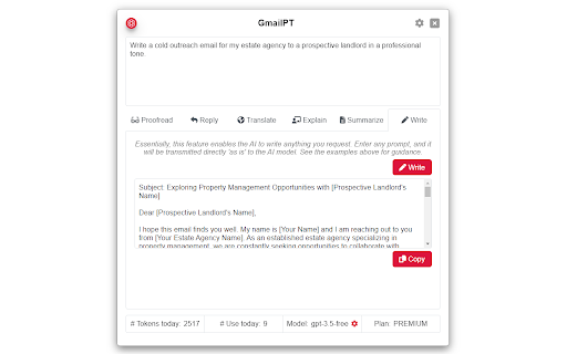 Gmail Ai Assistant Gmailpt website screenshot