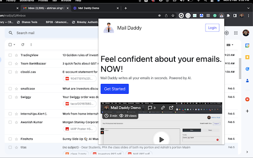 Mail Daddy website screenshot