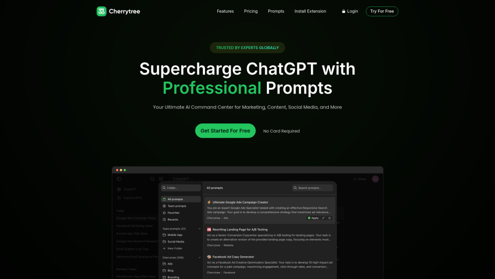 Cherrytree Ai website screenshot