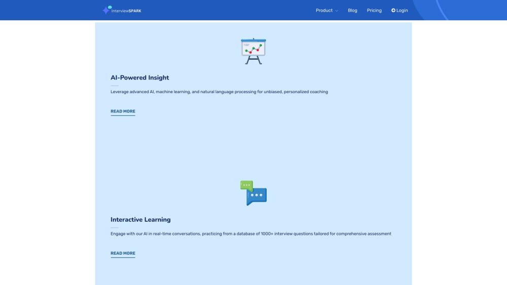 Interviewspark website screenshot