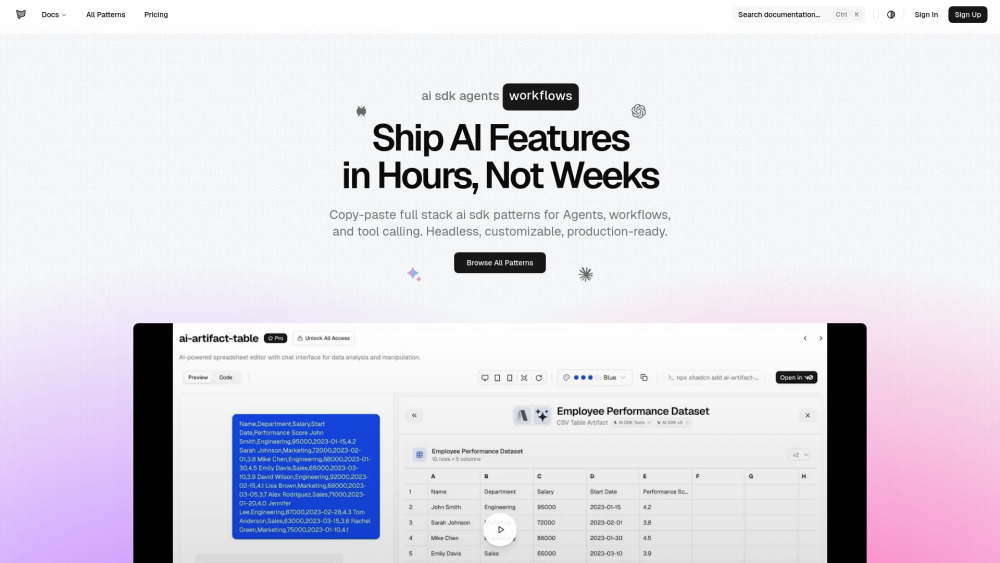 Ai Sdk Agents website screenshot