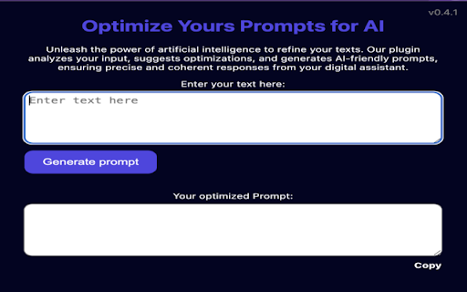 Ai Promptmaster Optimize Prompts website screenshot
