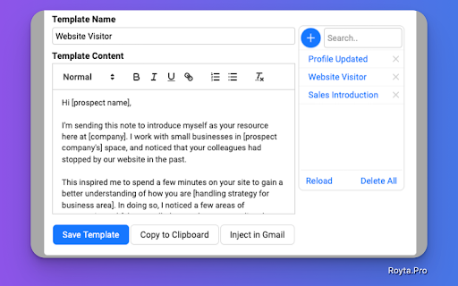 Chatgpt For Gmail By Royta Pro website screenshot