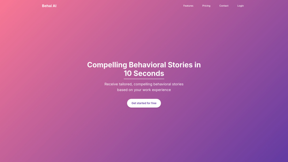 B website screenshot