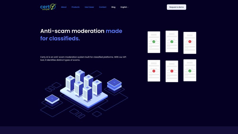 Certy Ai website screenshot