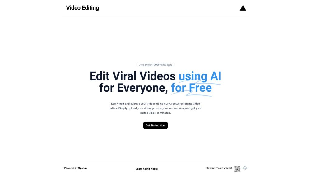 Dojo Clip Video Editing website screenshot