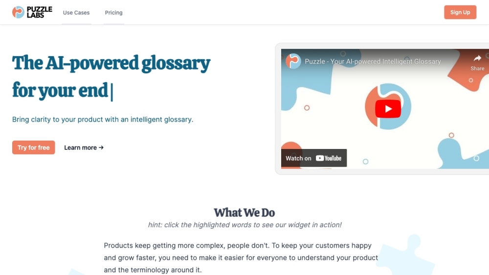 P website screenshot