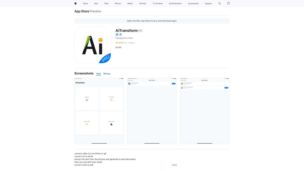 Aitransform website screenshot