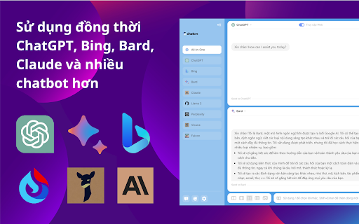 Chathub All In One Chatbot Client website screenshot